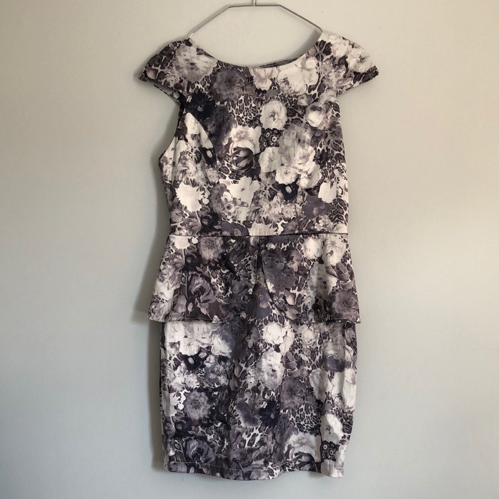 Blossom | Monochrome Floral Dress